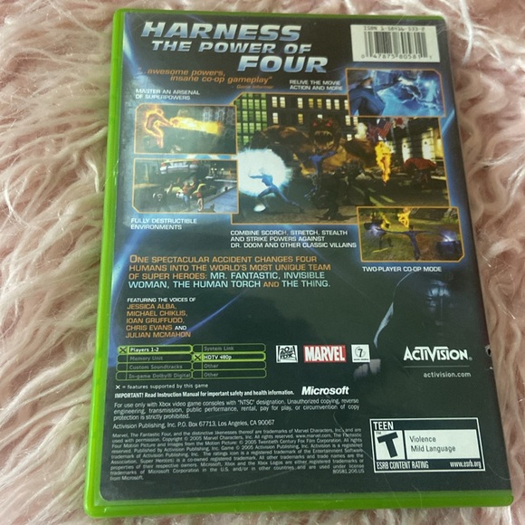 XBOX Fantastic FOUR Game w/ Manual/ Guide - Picture 2 of 3